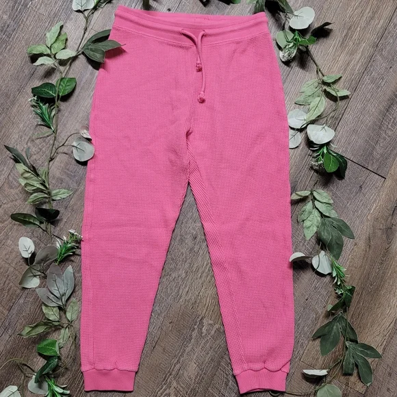 NWOT ZARA Hot Pink Textured Drawstring Jogger Pants SZ M - Picture 4 of 9